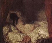 Jean Francois Millet The Shadow of a naked girl painting